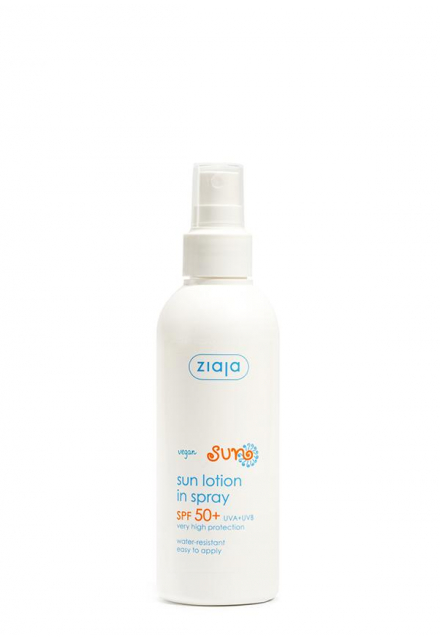 sun lotion in spray SPF 50+  UVA+UVB