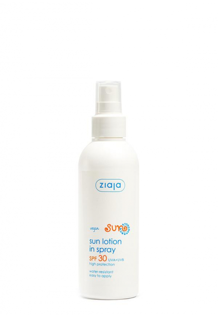 sun lotion in spray SPF 30