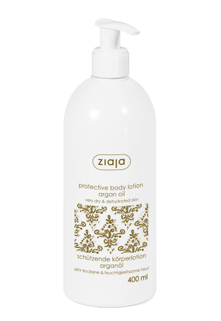 protective body lotion with argan oil