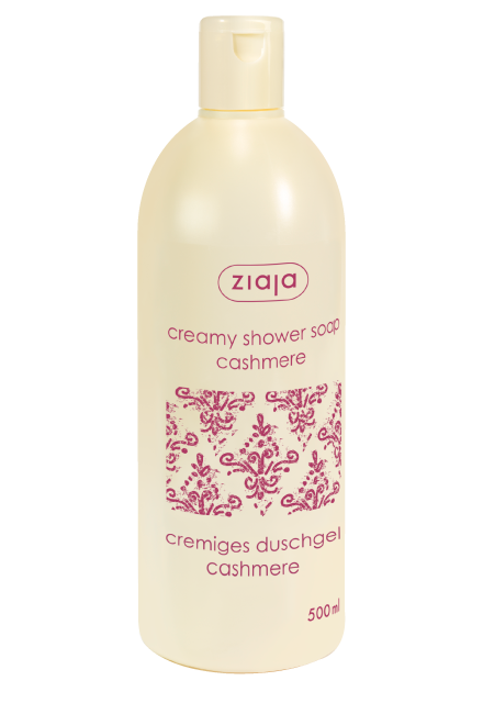 creamy shower soap with cashmere proteins