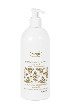 protective body lotion with argan oil