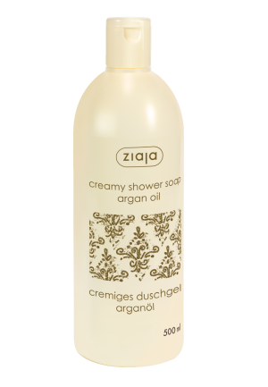 creamy shower soap with argan oil