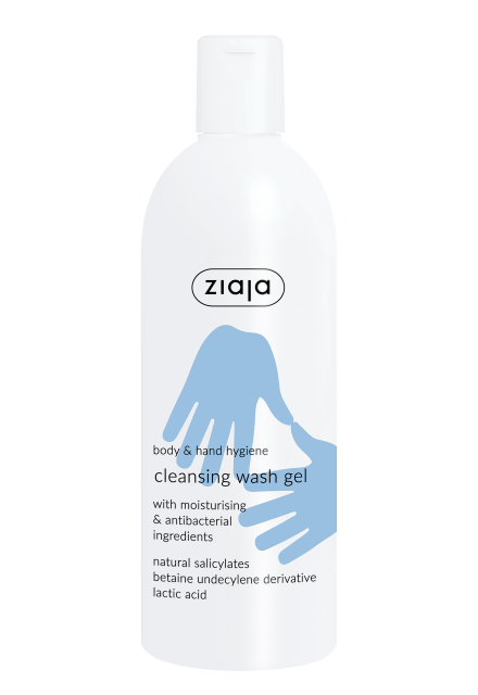 cleansing wash gel with moisturising & antibacterial ingredients