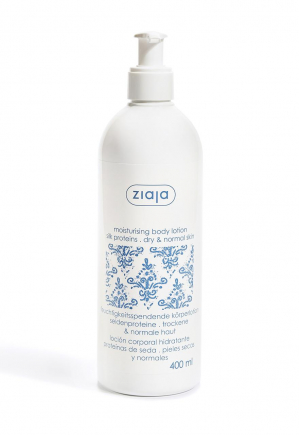 moisturising body lotion with silk proteins