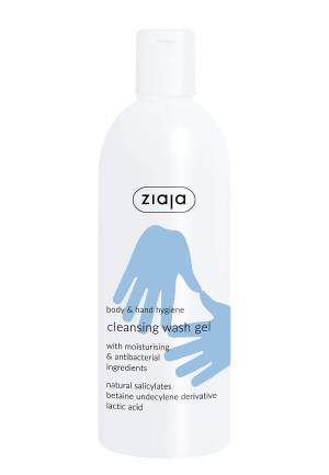 cleansing wash gel with moisturising & antibacterial ingredients